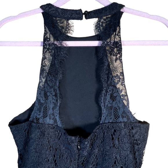 Lulu’s Women’s Black Lace Body-Con Mini Cocktail Dress With Back Cut-Out… - Picture 6 of 16